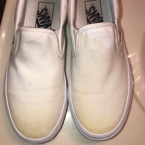 White slip on vans - Picture 3 of 4